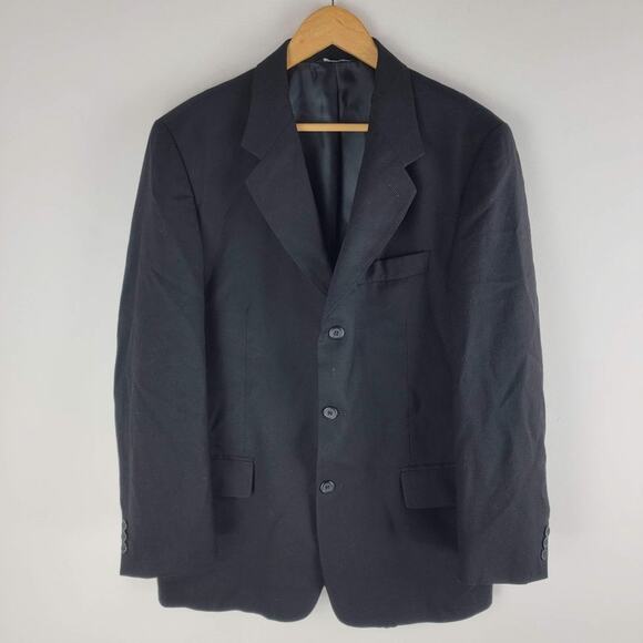 Nino Fenzi Superfine Italian Merino Wool Blazer 3 Button Size 42R - Picture 1 of 8